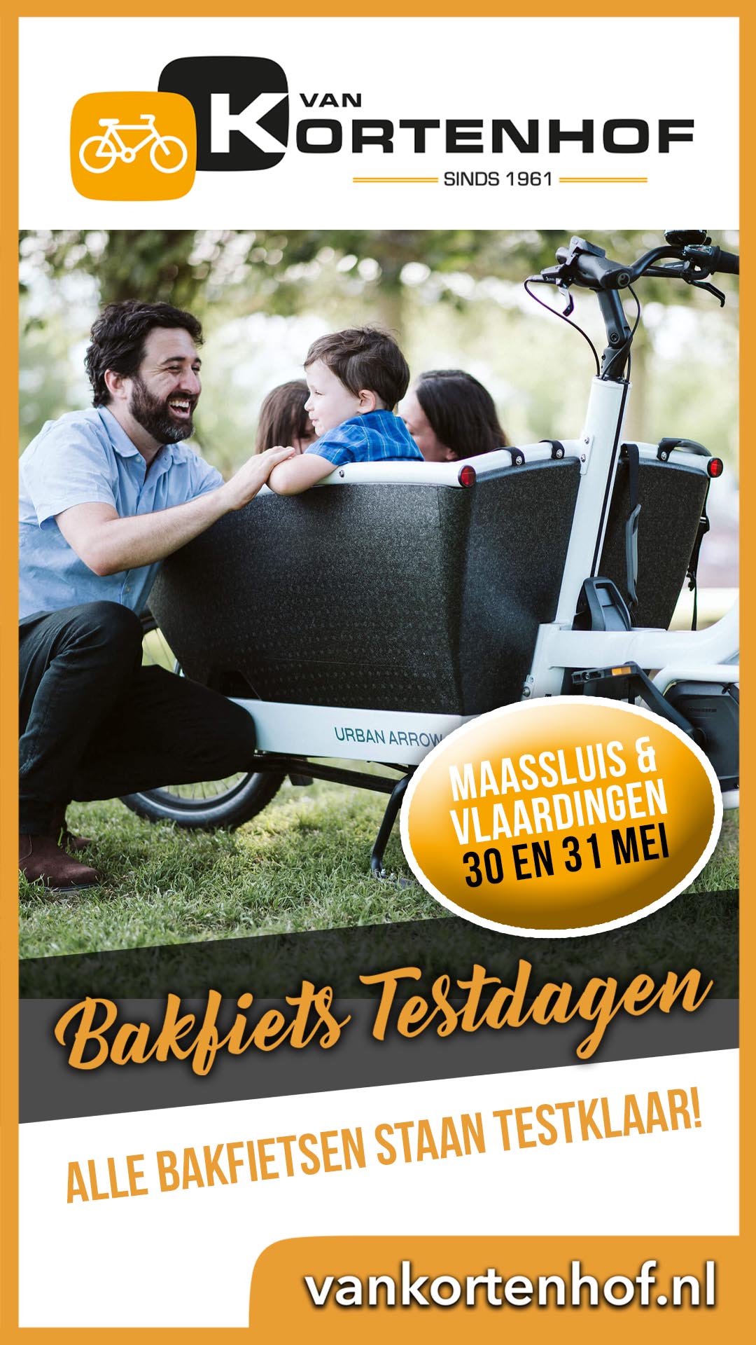 BAKFIETS TESTDAGEN IN VLAARDINGEN HOLY EN MAASSLUIS